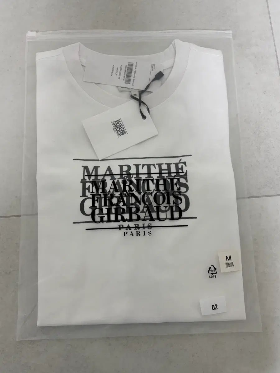 マリテフランソワジルボー Classic ロゴ Tシャツ M 白