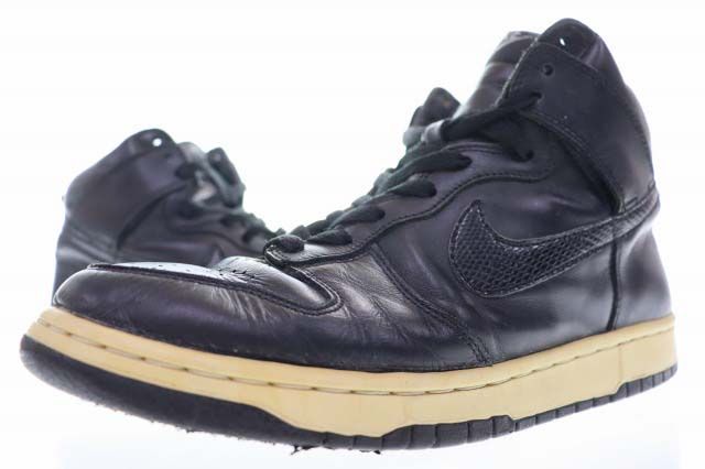 ナイキ NIKE × STUSSY 観賞用 2001 DUNK HI PLUS B BLACK SNAKE 28cm 