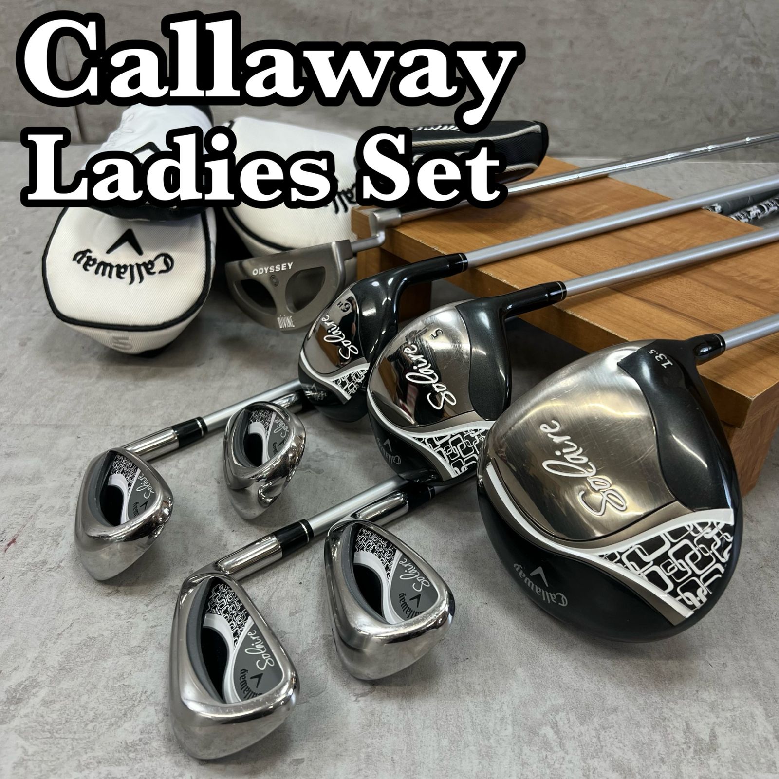 キャロウェイ ソレイル レディースゴルフ クラブ8本セット 右利き用 カーボン L Callaway Solaire ヘッドカバー付き