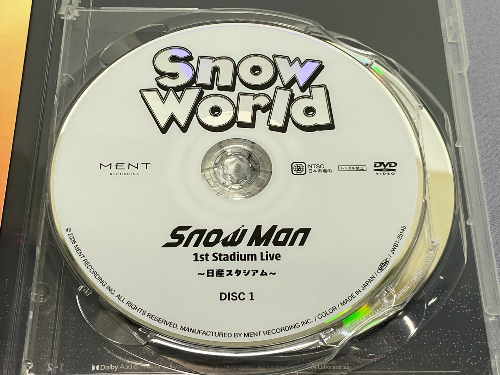 邦楽DVD】Snow Man 1st Stadium Live Snow World 日産スタジアム