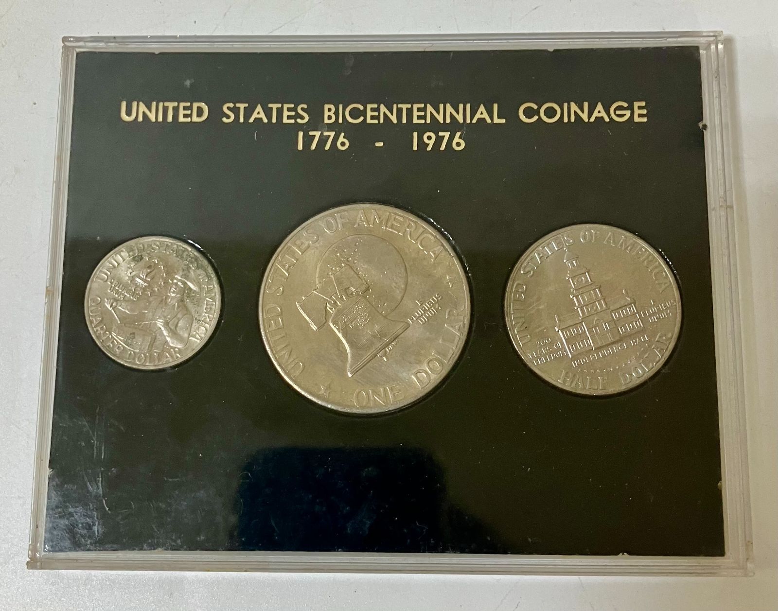 【32962】　LIBERTY リバティコイン 1776-1976 アメリカ建国200周年記念硬貨　３枚セット　記念コイン　コレクション　現状品　中古品