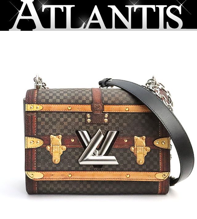 【広尾店】極美品 ルイヴィトン Louis Vuitton ツイストMM チェーンショルダーバッグ トランスフォームドダミエ SV金具 M52270 【19135】