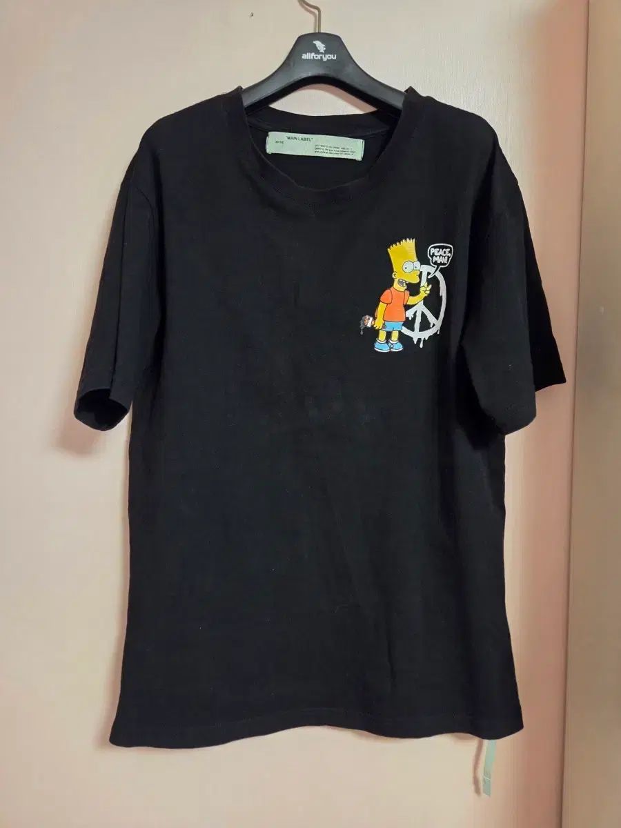 OFF-WHITE x シンプソンズ コラボ 半袖 Tシャツ ブラック