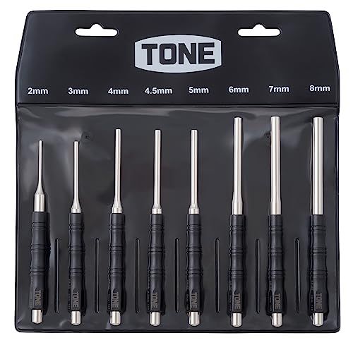 【新品】トネ(TONE) ピンポンチセット PP800 ブラック 内容8点 1881116e