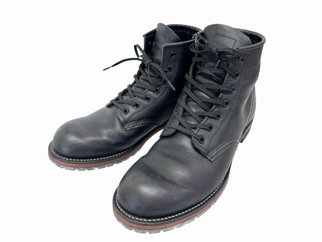 レッドウィング REDWING Beckman Boots ベックマン ラウンド ブーツ 9014 26 黒 ブラック ブランド古着ベクトル 中古●▲■260516