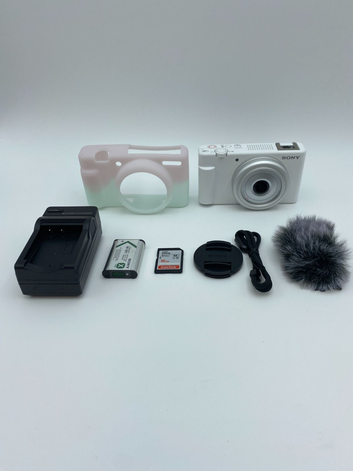 【動作確認済】SONY VLOGCAM ZV-1F ホワイト コンパクトデジタルカメラ