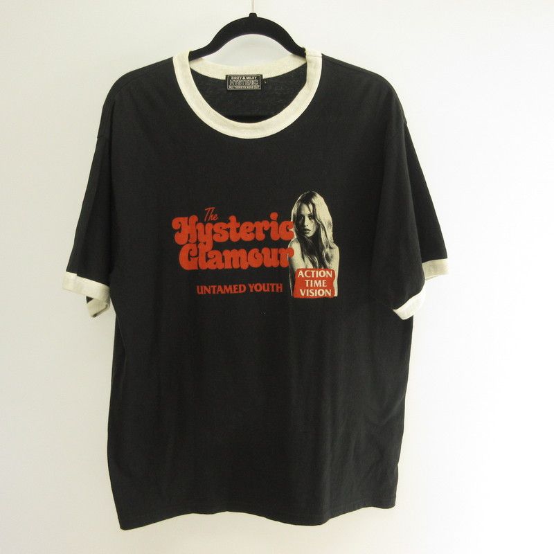 【姫路東店】 中古 HYSTERIC GLAMOUR | ヒステリックグラマー 半袖Ｔシャツ UNTAMED YOUTH Tシャツ 02231CT17 ブラック サイズ：L 【104】