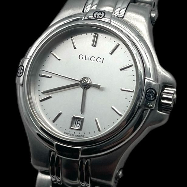 新品電池 稼働品 GUCCI グッチ レディース腕時計 9040L クォーツQZ