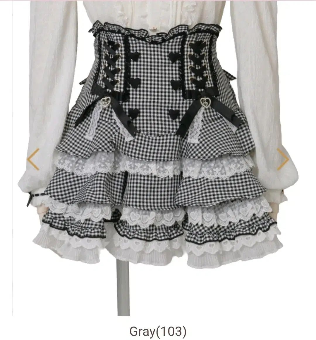 新品 LIZ LISA レースアップ ティアード スカパン スカート/ブラウス ワンピース カーディガン PIUM リボン