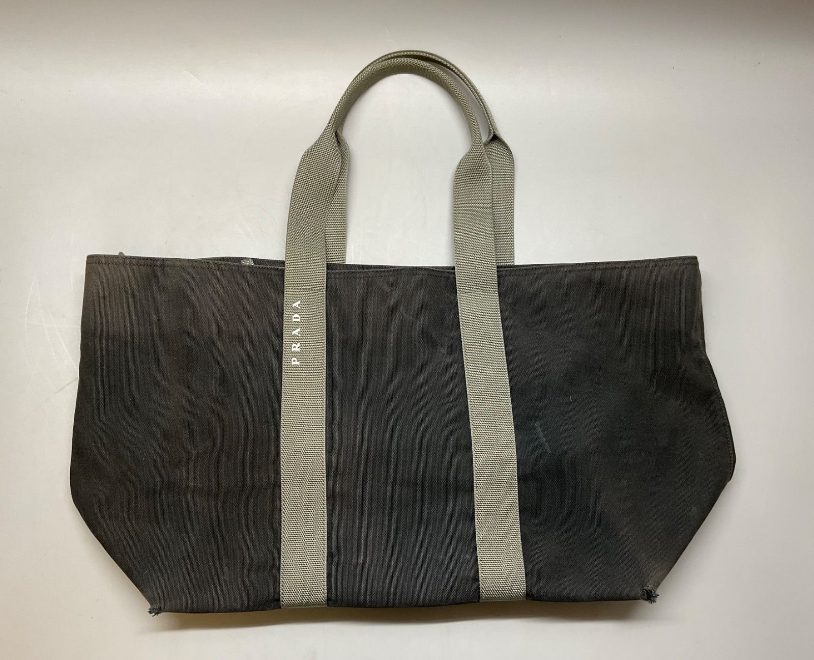 本物 ■プラダ■スポーツライン キャンバス ショルダートートバッグ ハンドバッグ Bag74 PRADA プラダ プラダスポーツ スポーツライン キャンバス 黒