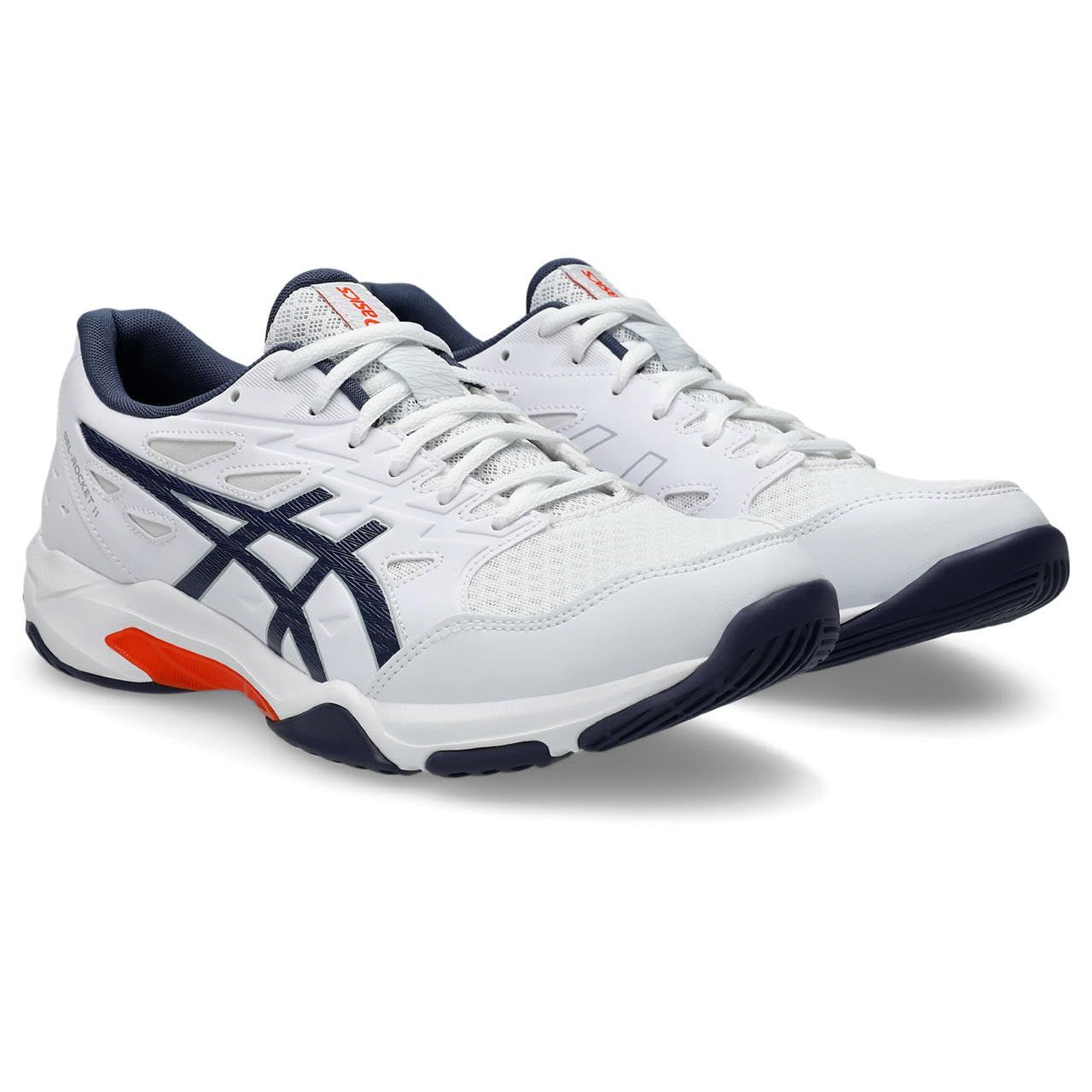 [アシックス] バレーボールシューズ GEL-ROCKET 11 1073A065 ユニセックス 104(ホワイト/インディゴフォグ) 23.0 cm 2E [104(ホワイト/インディゴフォグ)] [23.0 cm 2E]