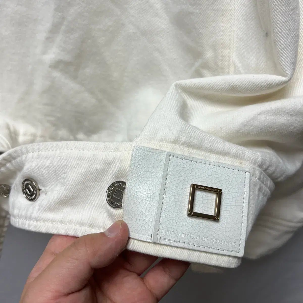 正規品/46 ウーヨンミ 20ss 白 トラッカー キルティングライナー ジャケット アウター 正規品/46 ウーヨンミ 20ss 白 トラッカー キルティングライナー ジャケット アウター