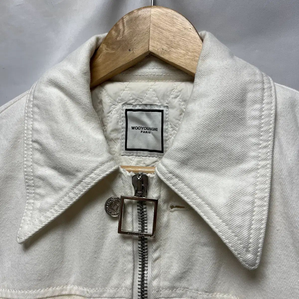 正規品/46 ウーヨンミ 20ss 白 トラッカー キルティングライナー ジャケット アウター 正規品/46 ウーヨンミ 20ss 白 トラッカー キルティングライナー ジャケット アウター