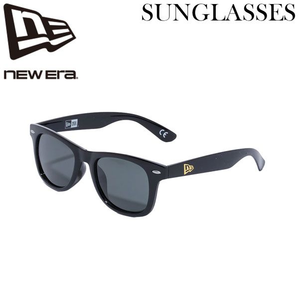 ニューエラ サングラス ウェリントン NEW ERA SUNGLASSES シャイニーブラック/グリーングレー