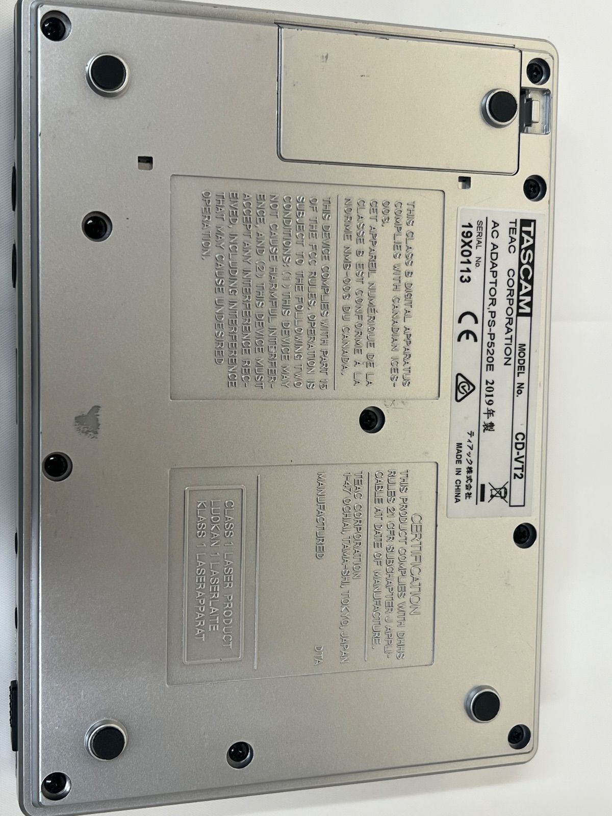 TASCAM CD-VT2 ポータブルCDトレーナー中古品 - メルカリ
