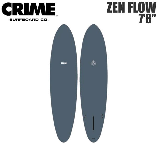 クライム ゼン フロー CRIME ZEN FLOW MID 7’8” SLATE 2 FCS2 BOX + シングルフィン サーフボード ミッドレングス