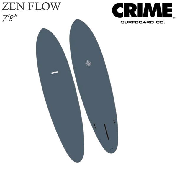 クライム ゼン フロー CRIME ZEN FLOW MID 7’8” SLATE 2 FCS2 BOX + シングルフィン サーフボード ミッドレングス