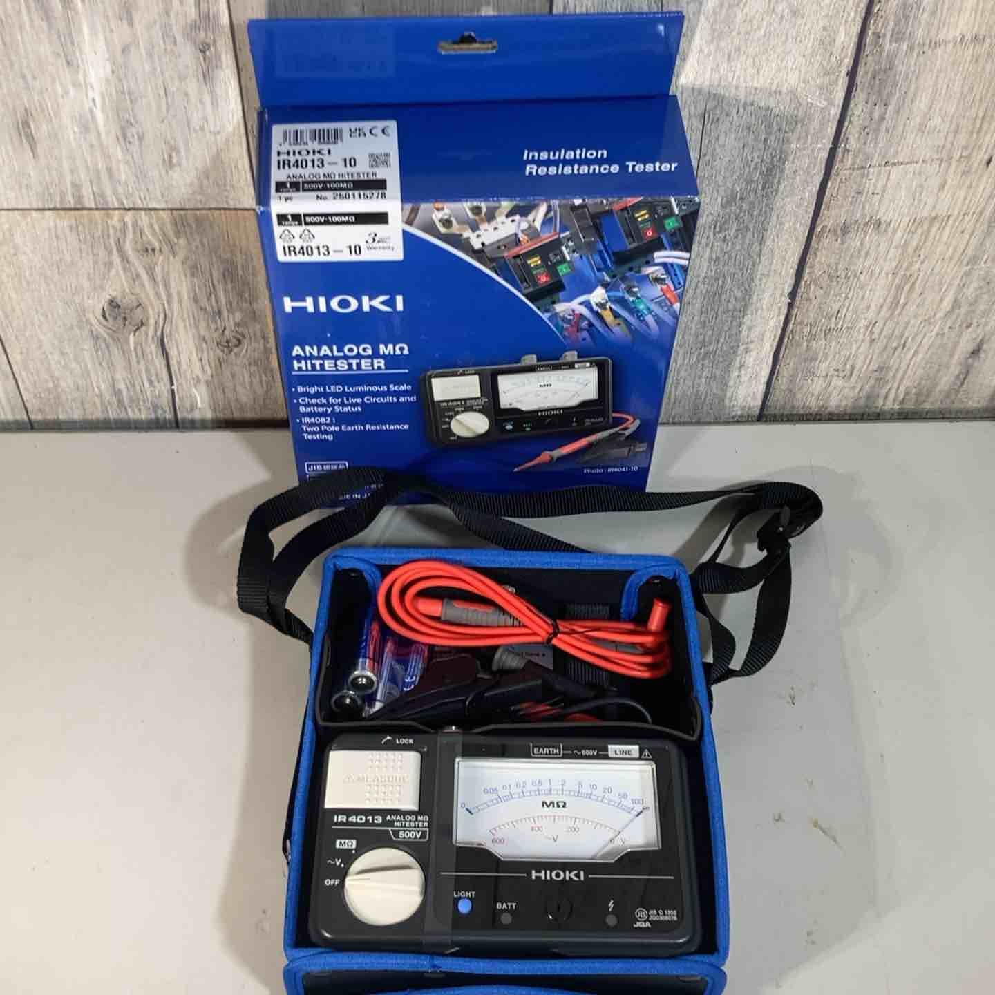 ▼HIOKI アナログメグオームハイテスタ IR4013-10 絶縁抵抗計 単レンジ【戸田店】