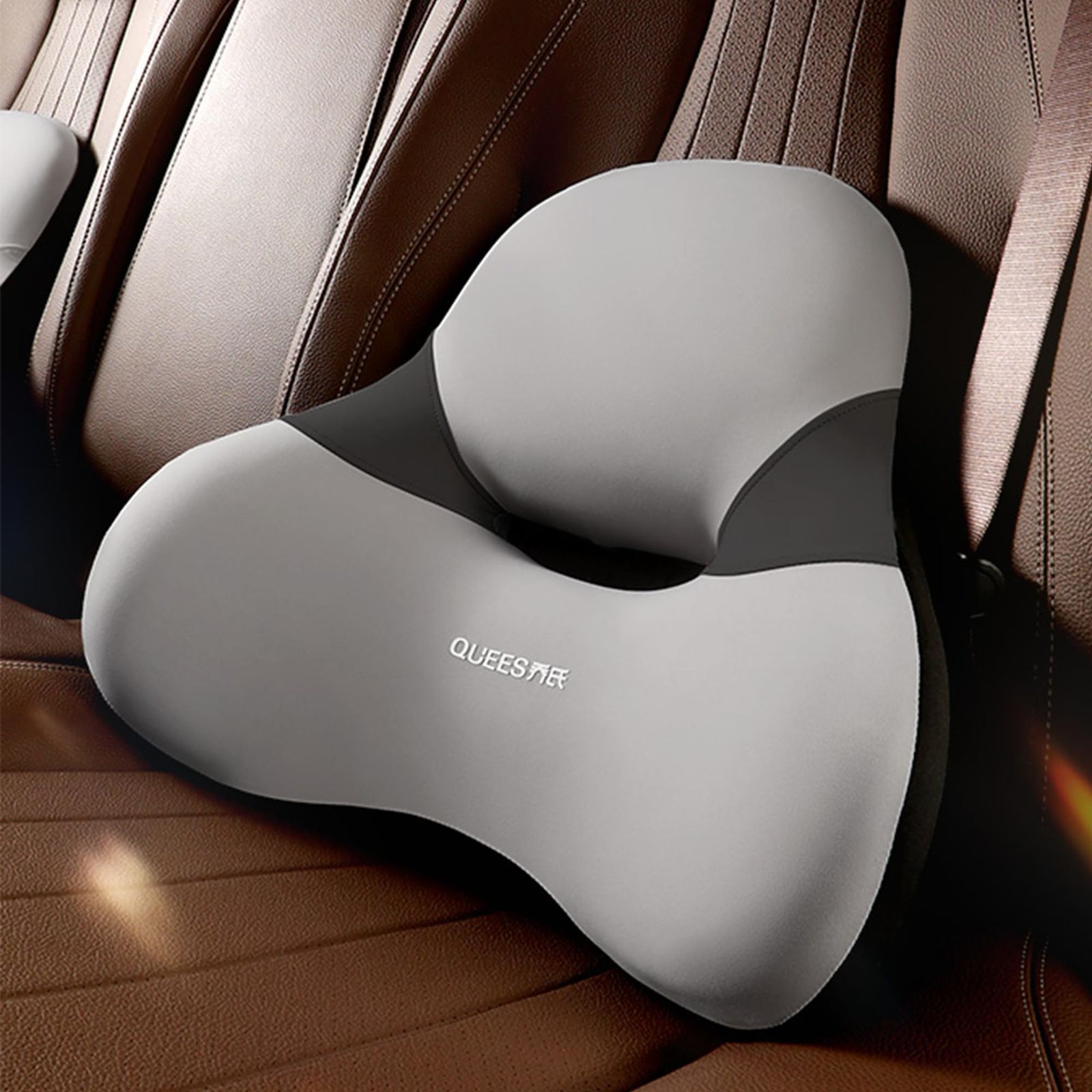 【2026新登場】ランバーサポート 車シートクッション ネックピロー 頚椎サポート 快適 低反発メモリーコットン 通気性 洗濯可能 長時間運転 車中泊 車 寝る グッズ 自宅・オフィス 椅子 背もたれ (腰枕)as f0bf9725