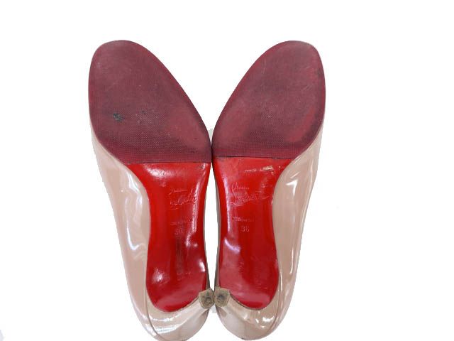 クリスチャンルブタン MISS GENA 85 36.5 NUDE パンプス クリスチャンルブタン Christian louboutin MISS GENA 85 PATENT CALF