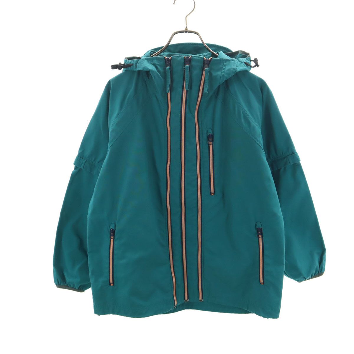 FJALLRAVEN フェールラーベン 2WAY フードジャケット L ターコイズ 