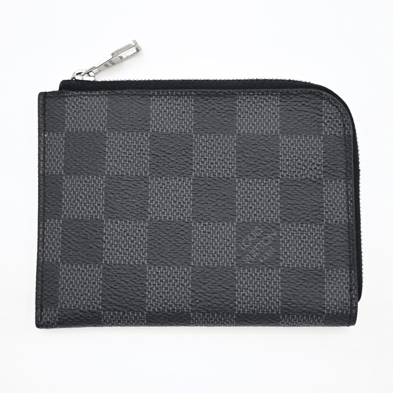 LOUIS VUITTON ルイヴィトン ダミエ グラフィット ポルト・モネNM N63237 コインカードホルダー コインケース クレジットカードケース ブラック グレー (29910)