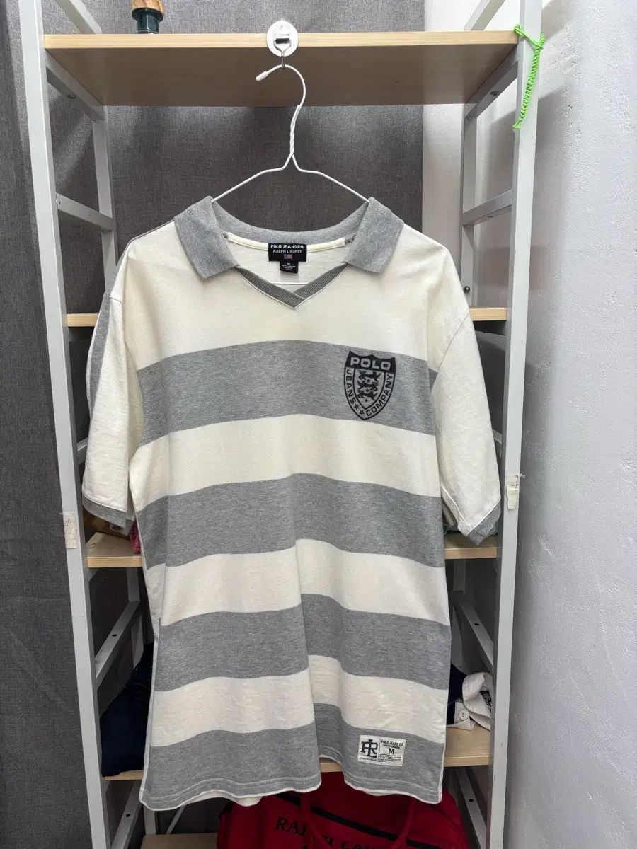 Polo Jeans ストライプ ラグビーシャツ M サイズ