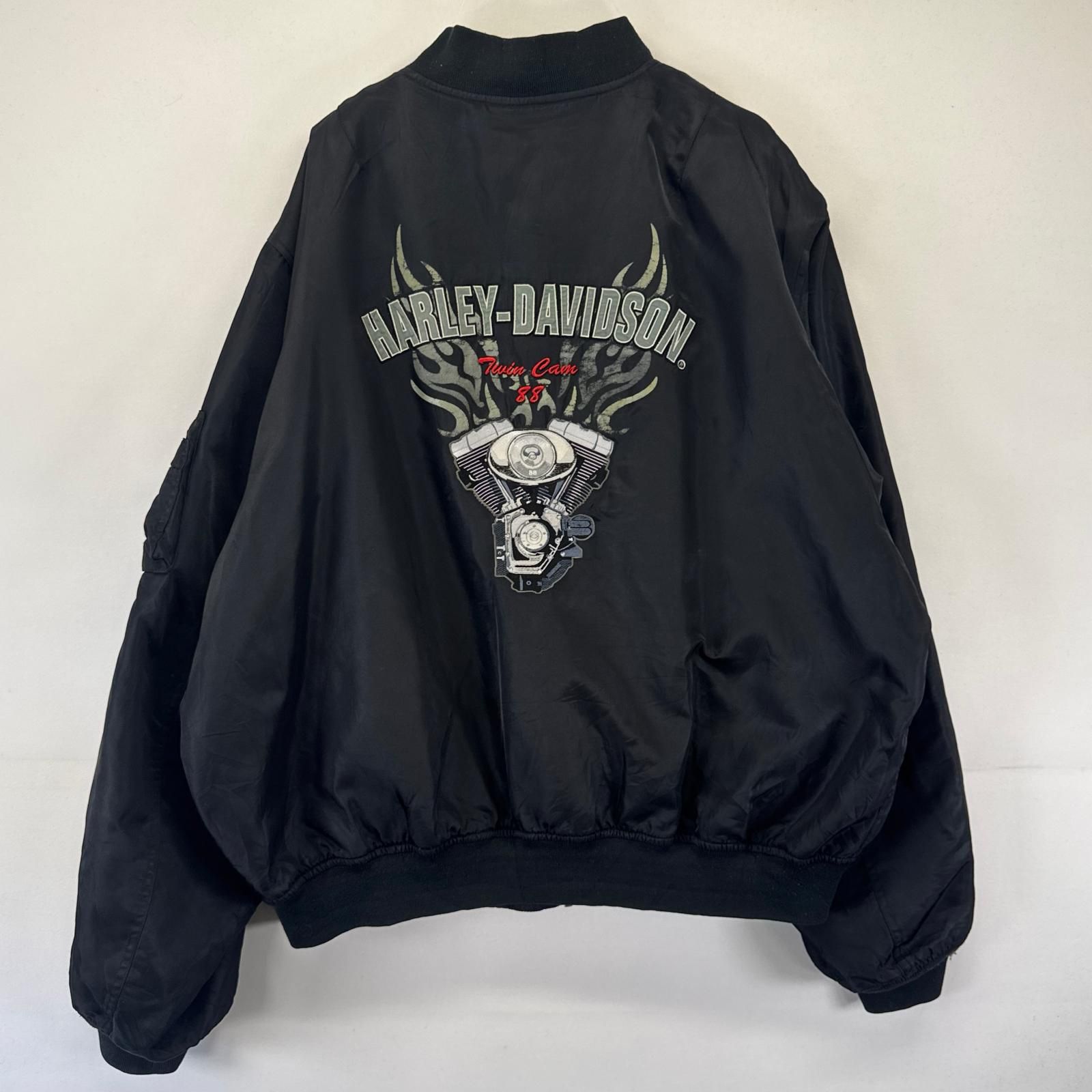 古着 ハーレーダビッドソン Harley-Davidson ジャケット MA-1 フライト