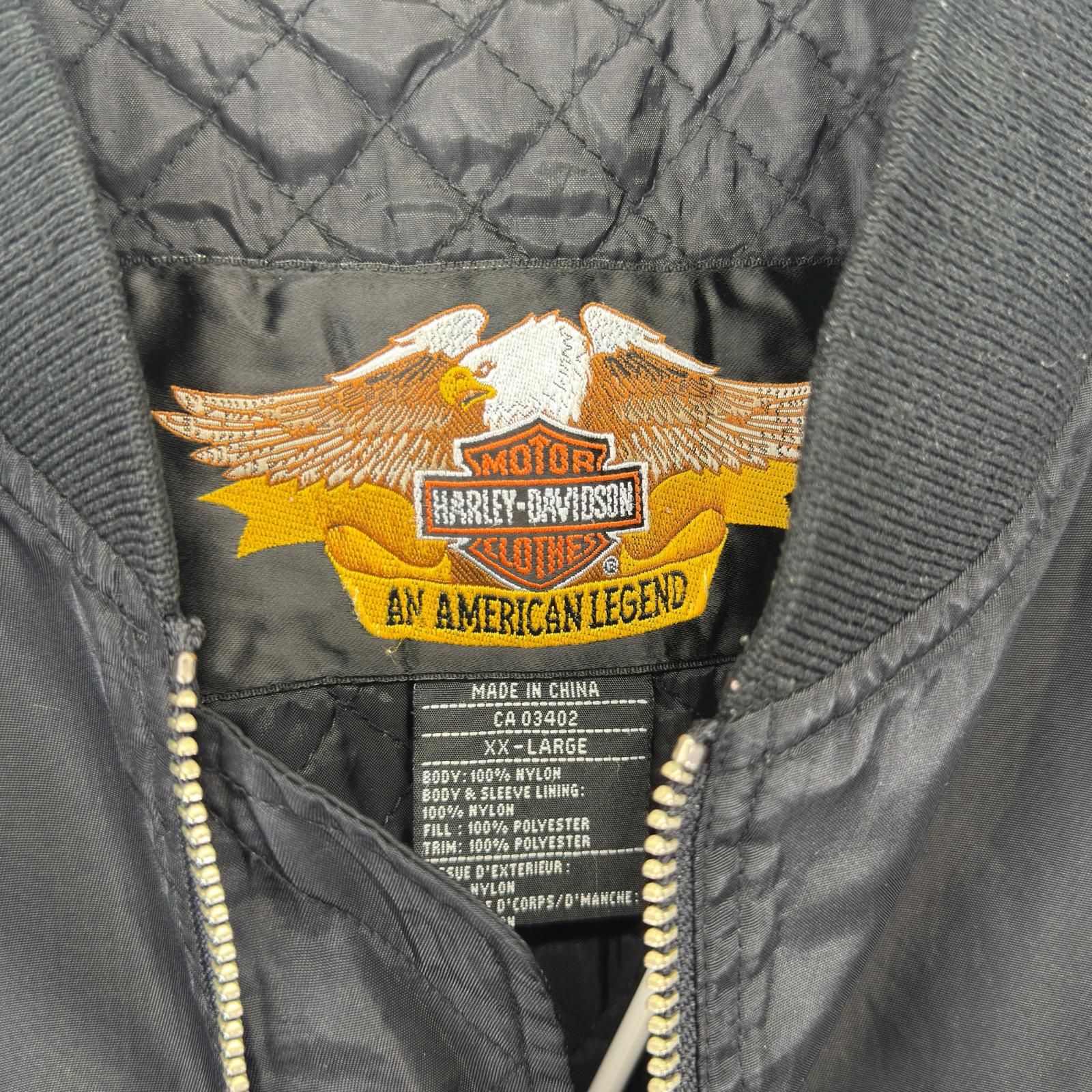 古着 ハーレーダビッドソン Harley-Davidson ジャケット MA-1 フライト