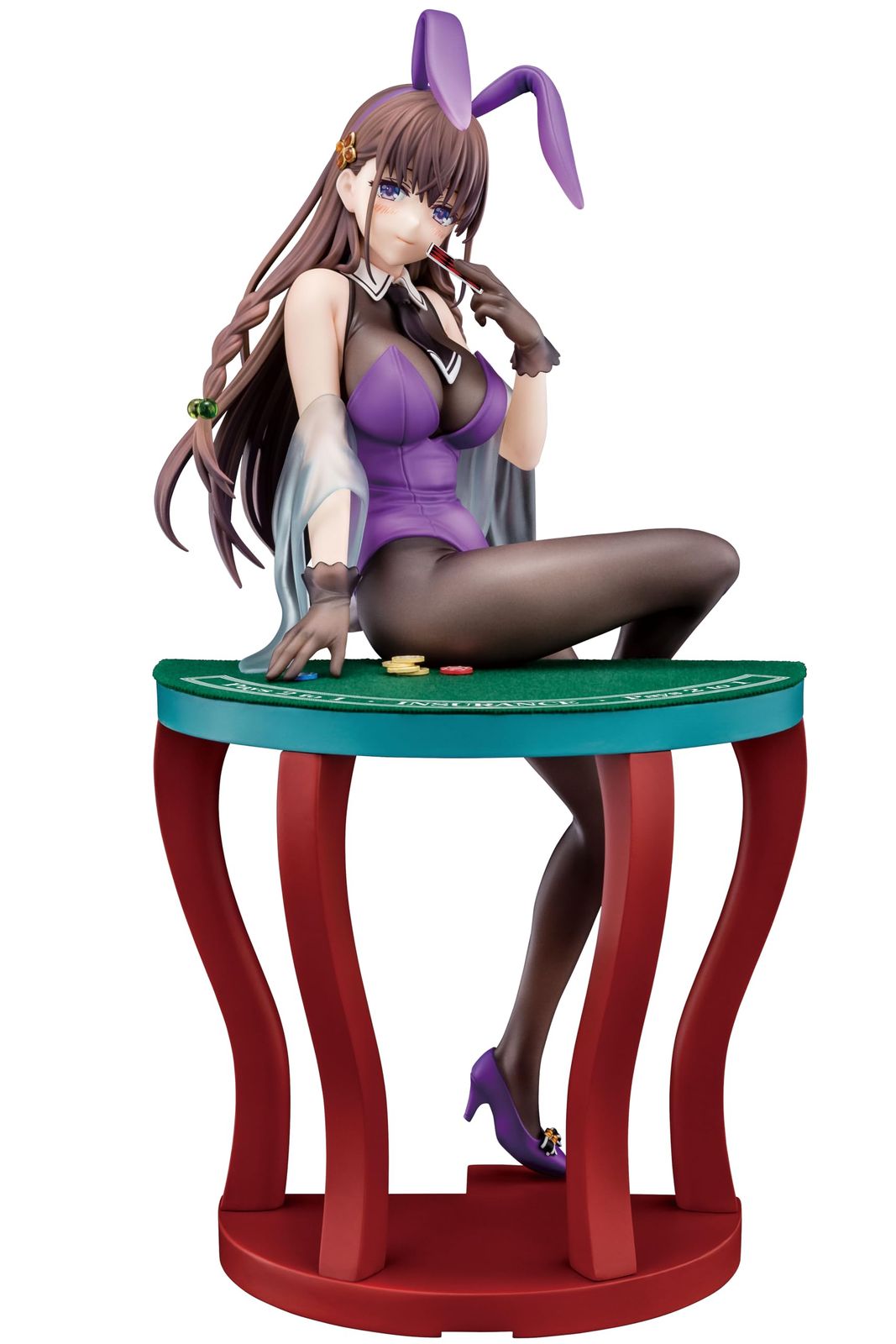 1/6スケール塗装済完成品 聖剣学院の魔剣使い エルフィーネ・フィレット 花紫のバニーフィギュアwithぺろりシステム