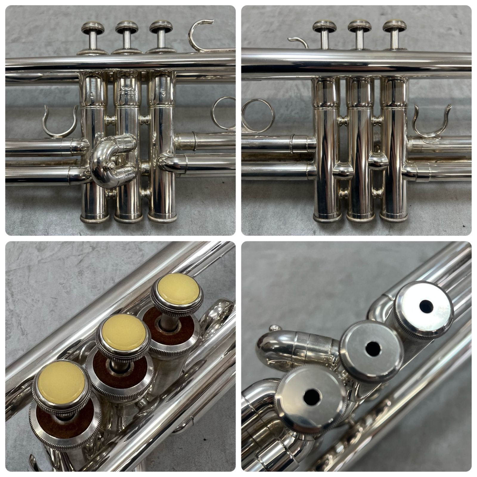 ヤマハ B♭トランペット YTR-334S 銀メッキ イエローブラス 純正マウス