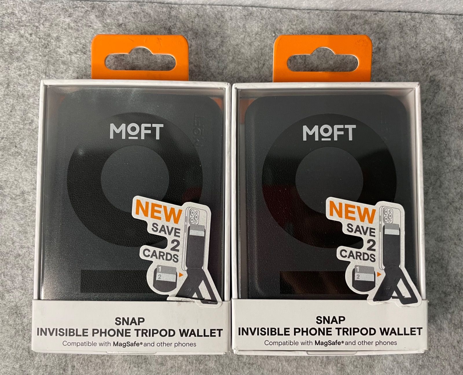 【新品未開封】 2個セット MOFT モフト スマホスタンド 8-in-1多機能スタンド カードケース付き ジェットブラック