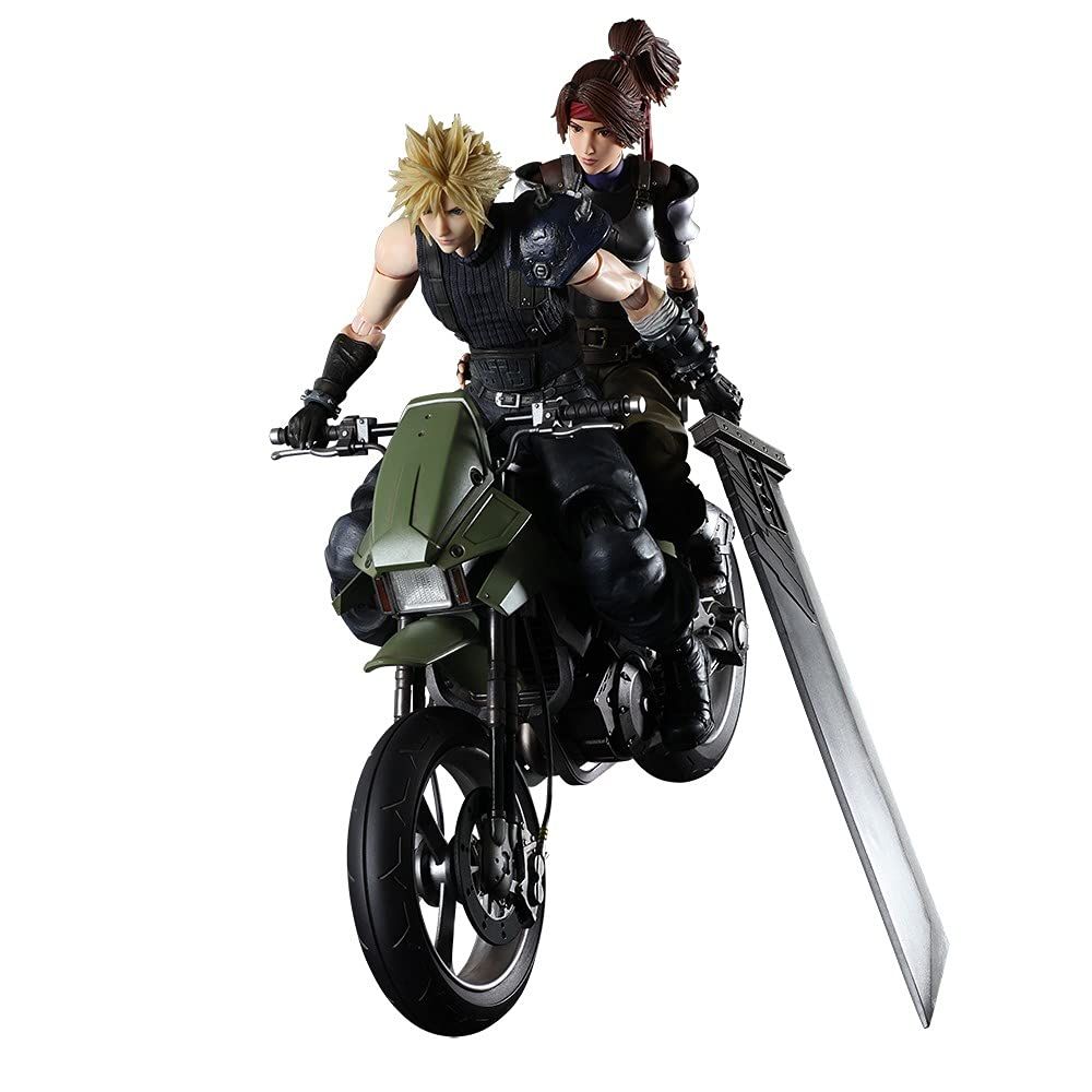 ファイナルファンタジーVII リメイク PLAY ARTS改 ジェシー,クラウド&バイクSET PVC製 塗装済み可動フィギュア