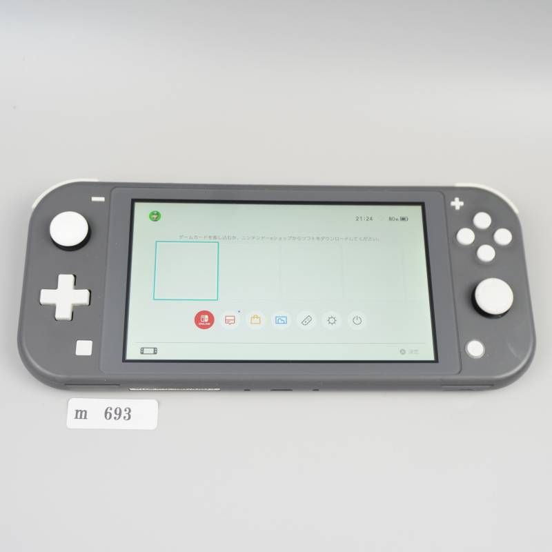 テレビゲーム 【m693】 Nintendo Switch Lite 本体 グレー 動作確認済