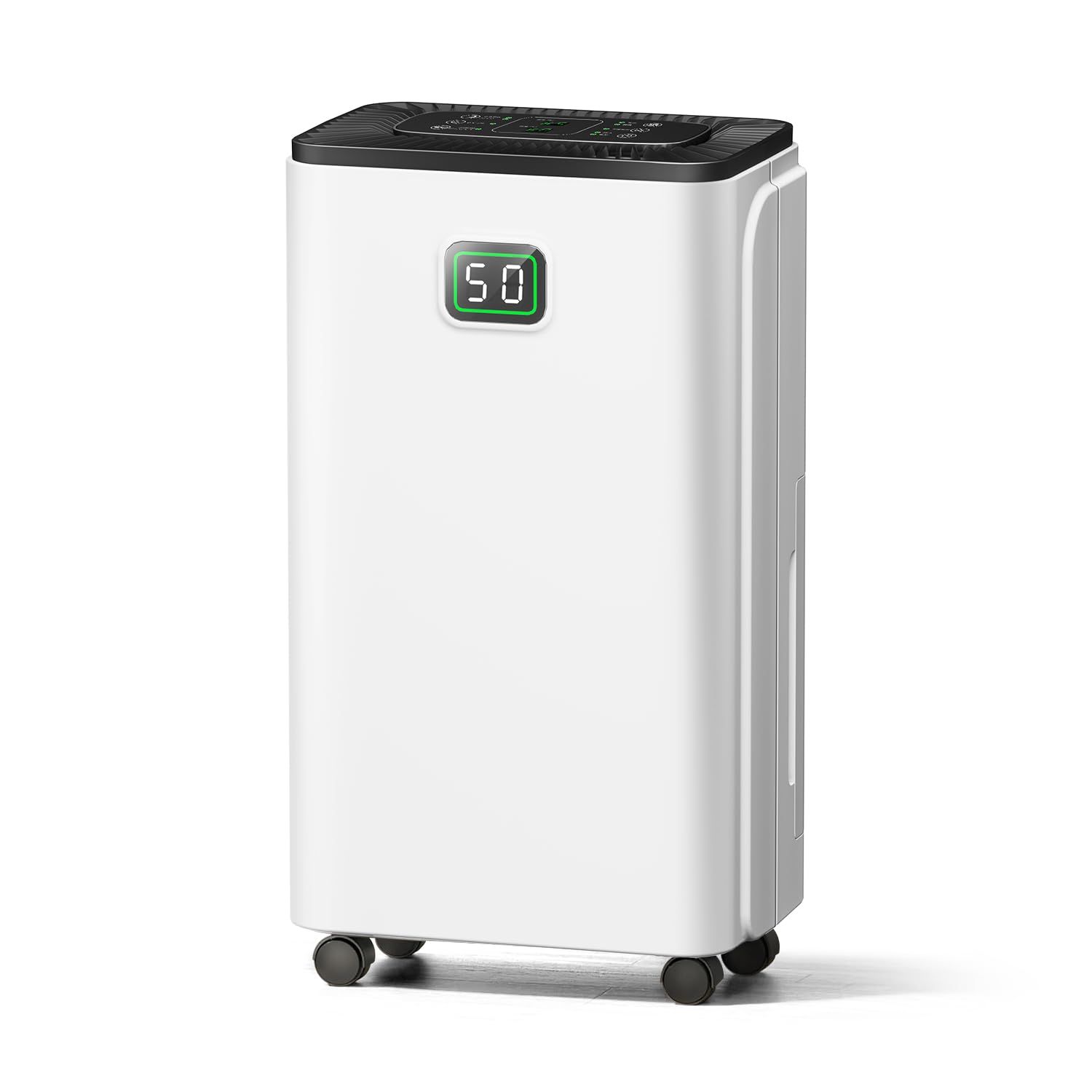 除湿機 衣類乾燥 除湿量12L/日「2025新型」コンプレッサー式 梅雨対策 結露&カビ防止 ジメジメ対策 室内干し 消臭 2.5L 連続排水可能 省エネ 自動停止 三色LCD湿度表示 24Hタイマー タッチ式 360度キャスター 木造15畳 61be27aa