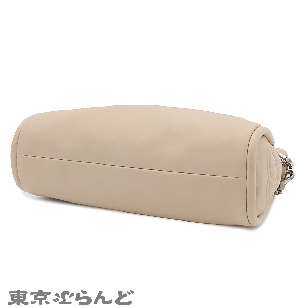 シャネル CHANEL ココマーク チェーンショルダー 9番台 ライトベージュ 
