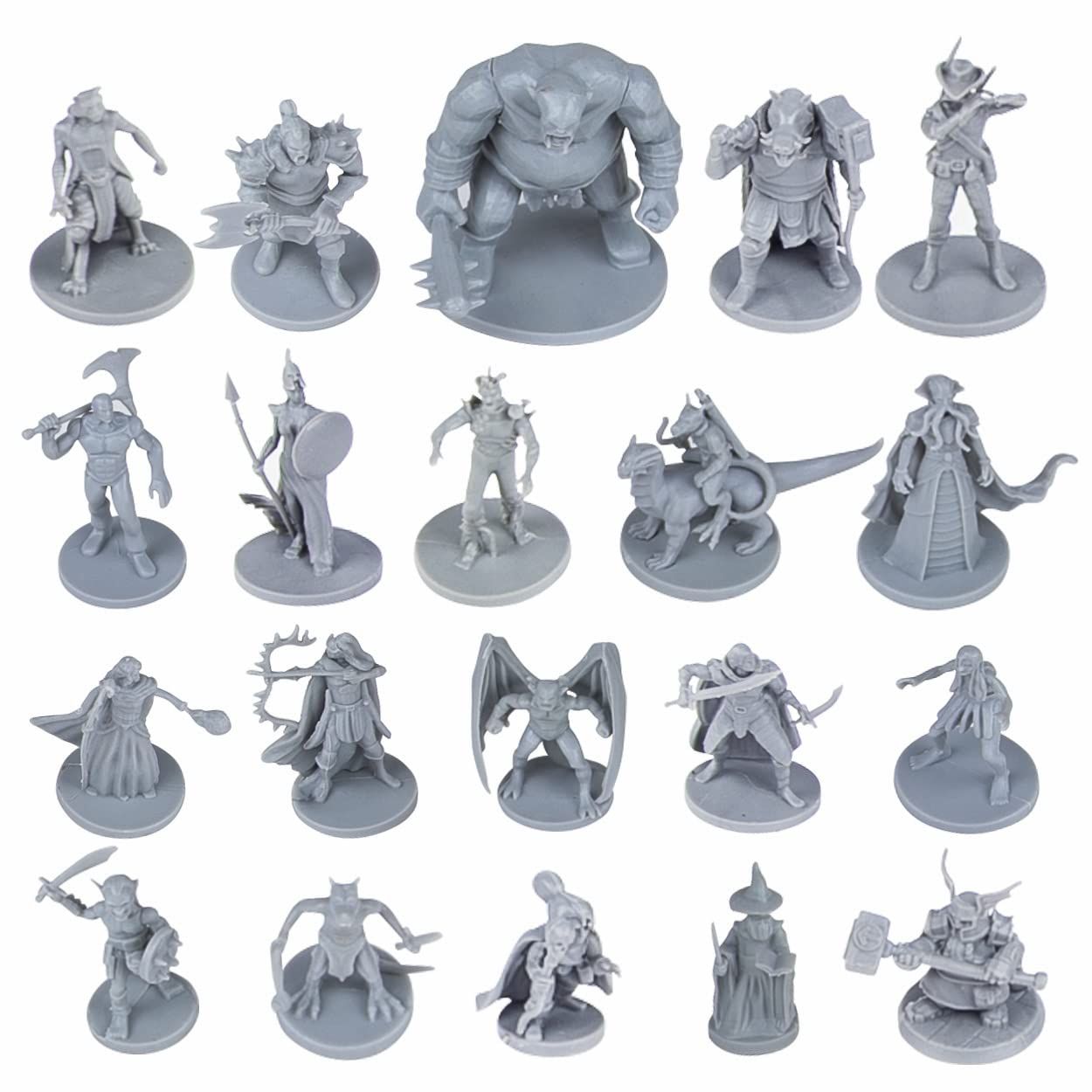 Path Gaming 20ピース 未塗装ミニチュアセット - 28mm ファンタジー 