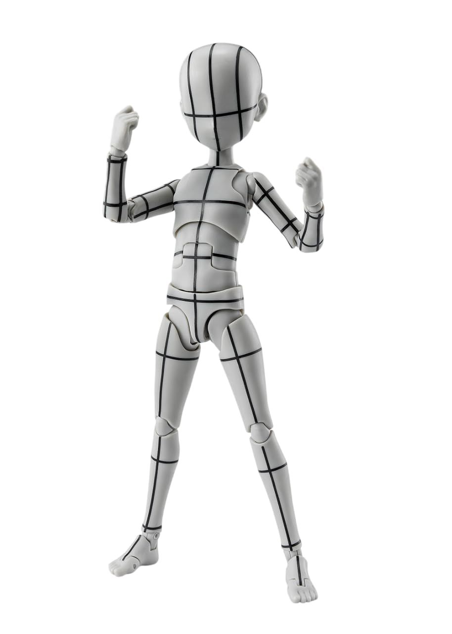 TAMASHII NATIONS S.H.フィギュアーツ ボディくん -杉森建- Edition-ワイヤーフレーム-(Gray Color Ver.) 約130mm ABS&PVC製 塗装済み可動フィギュア