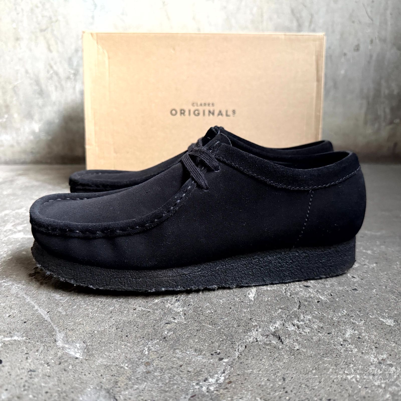 Clarks Wallabee スウェード ブラック 26cm クラークス ワラビー 26133279