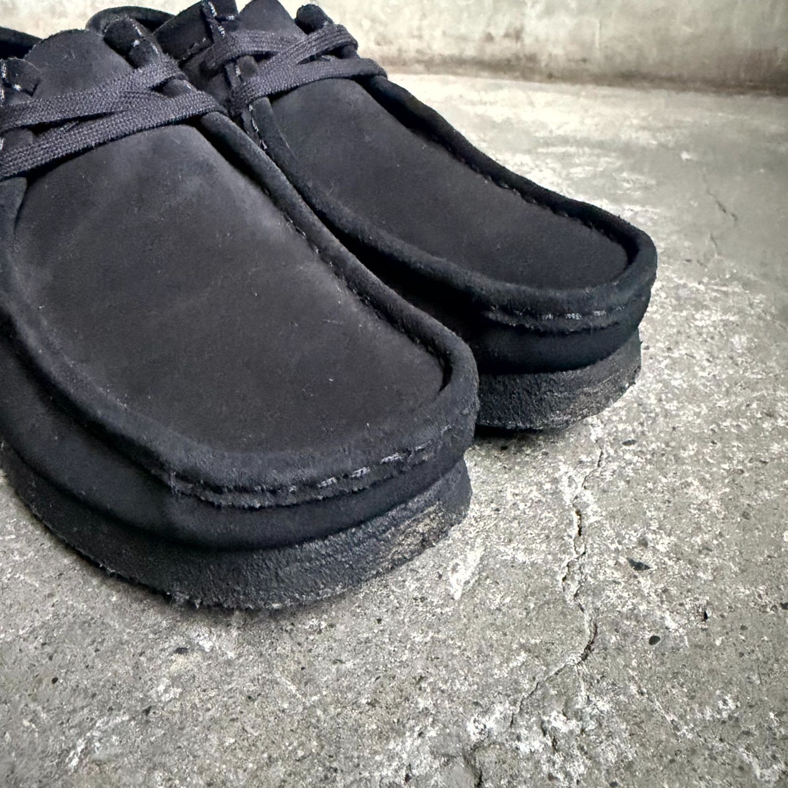 Clarks Wallabee スウェード ブラック 26cm クラークス ワラビー 