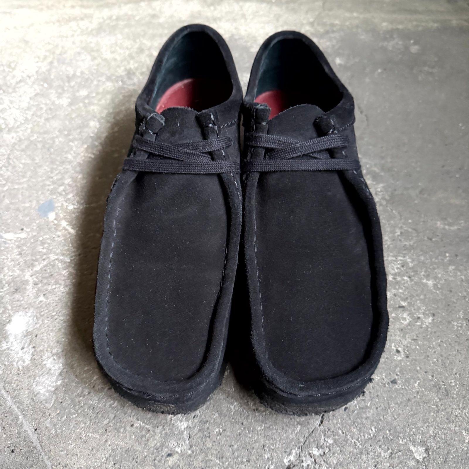 Clarks Wallabee スウェード ブラック 26cm クラークス ワラビー 