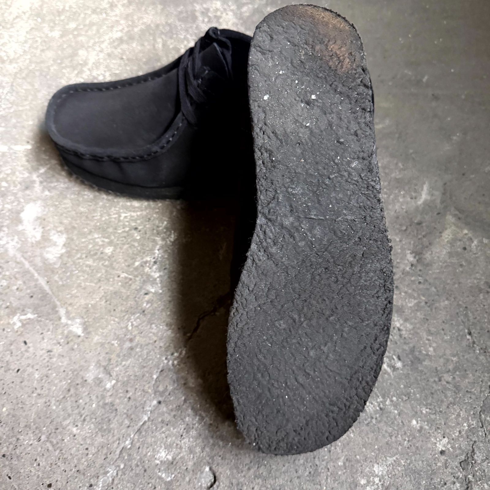 Clarks Wallabee スウェード ブラック 26cm クラークス ワラビー 