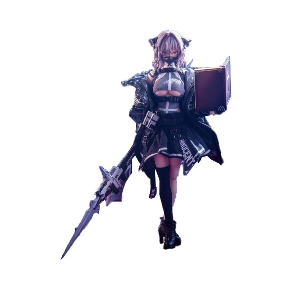 ハスキ pocket artシリーズ PA009 サキュバスシスター フリーデ 通常版 全高約155mm（頭頂部まで） PVC、ABS、布製1/12スケール塗装済み完成品アクションフィギュア