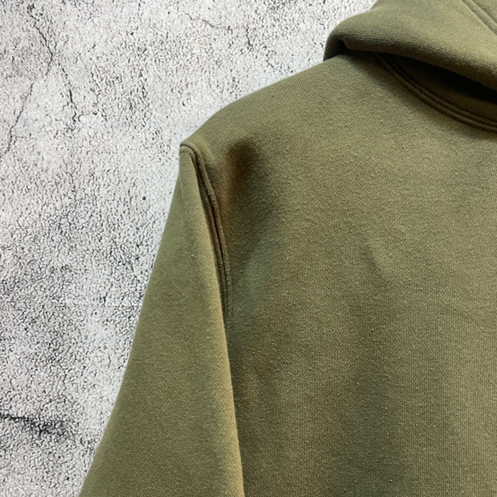 RHC RonHerman ロンハーマン CHILLAX プルオーバー パーカー フードロゴ カーキ 裏起毛