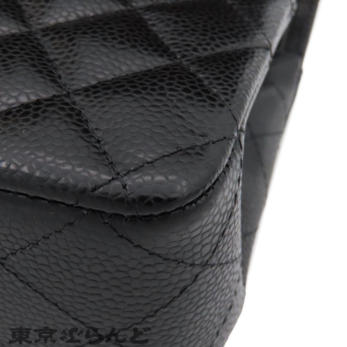 シャネル CHANEL A01112 ブラック ゴールド金具 キャビアスキン 