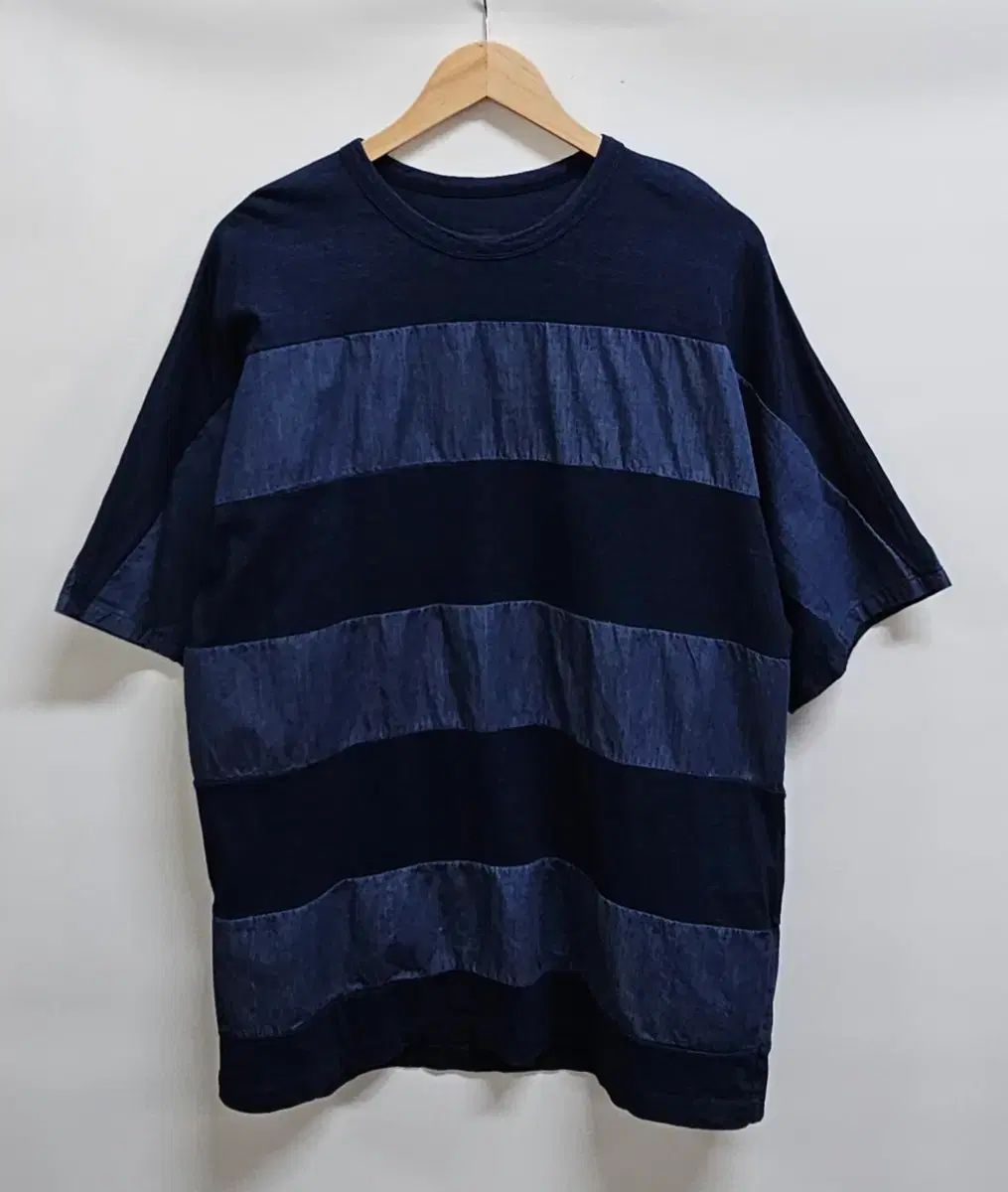 Juun.J ジュンジェイ デニム パッチワーク 半袖Tシャツ 46 オーバーサイズ
