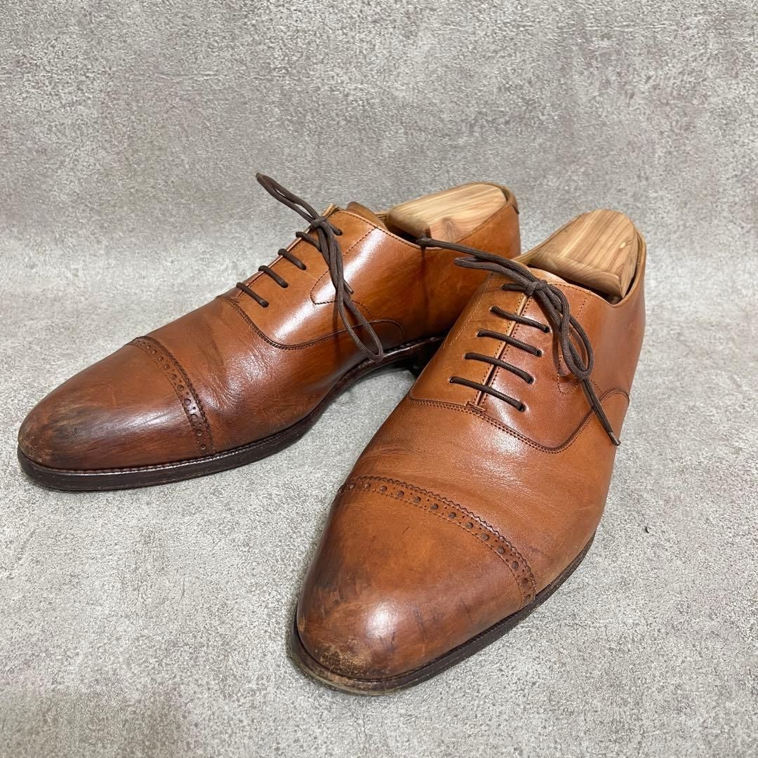 【美品】YANKO size8 ストレートチップ YANKO ヤンコ ストレートチップシューズ 8 ブラウン - メルカリ