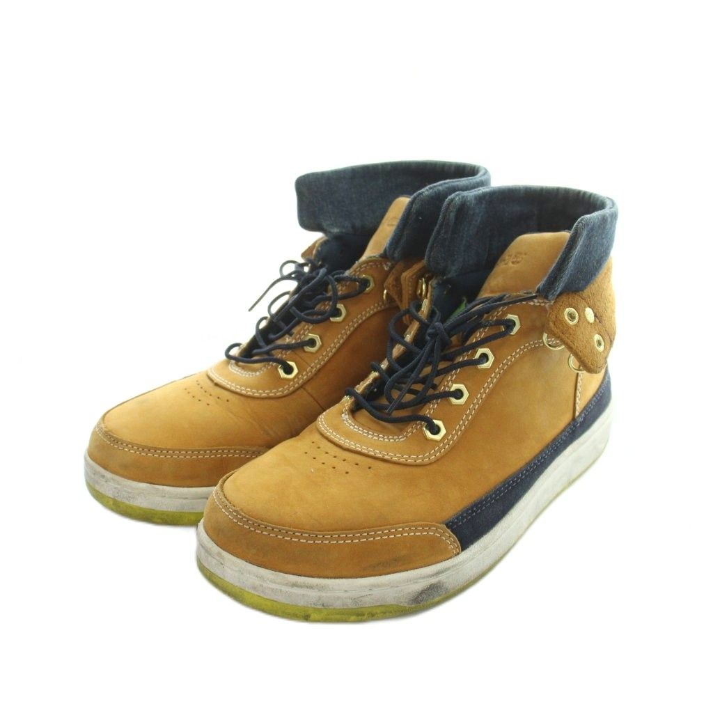 ティンバーランド Timberland 6052A ハイカットブーツ スニーカー ロゴ スエード 27cm ブラウン ■GY18 /MQ