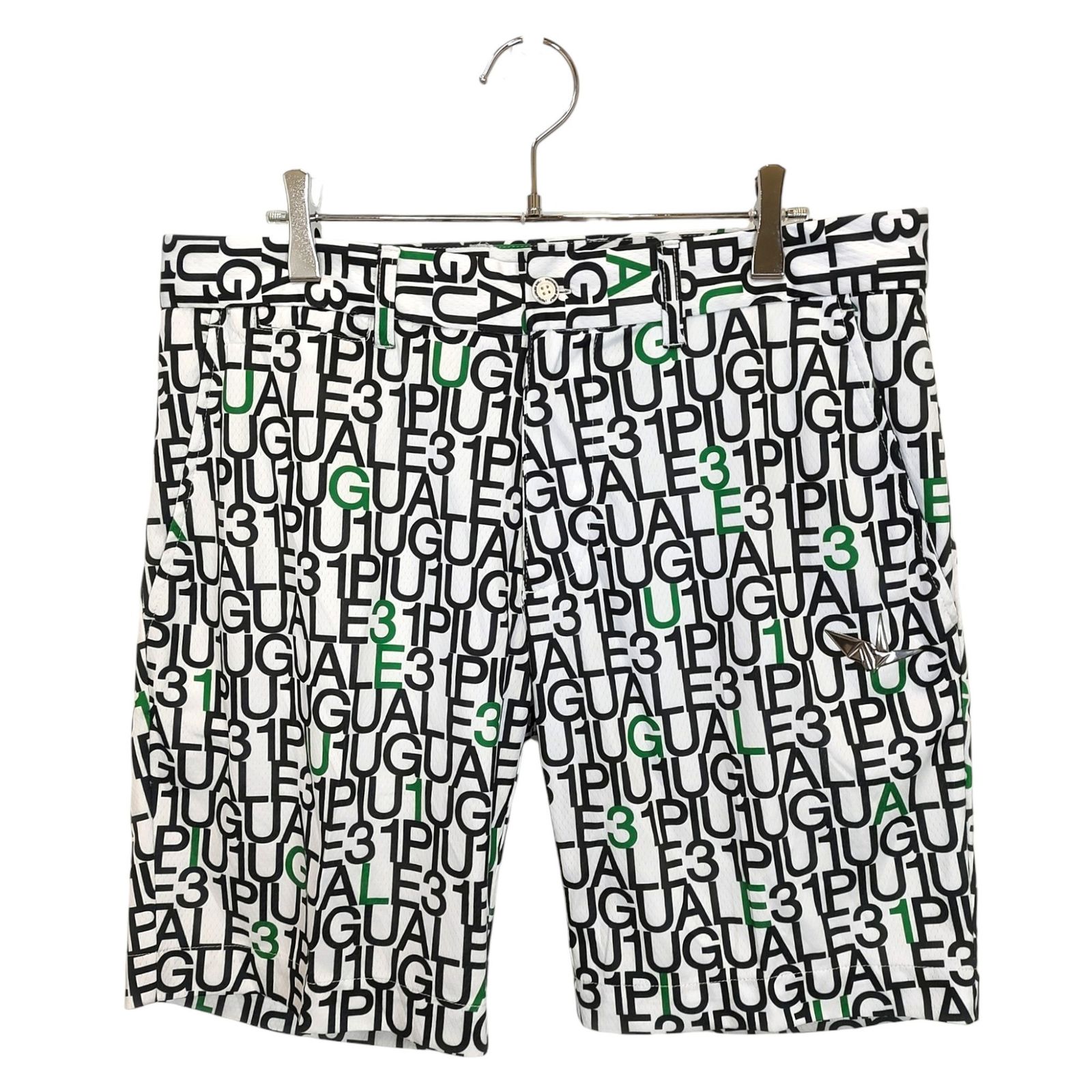 1PIU1UGUALE3 GOLF ウノピゥウノウグァーレトレ ゴルフ SHORT PANTS 総柄 ショートパンツ GRP136 POE477 5 マルチ メンズ