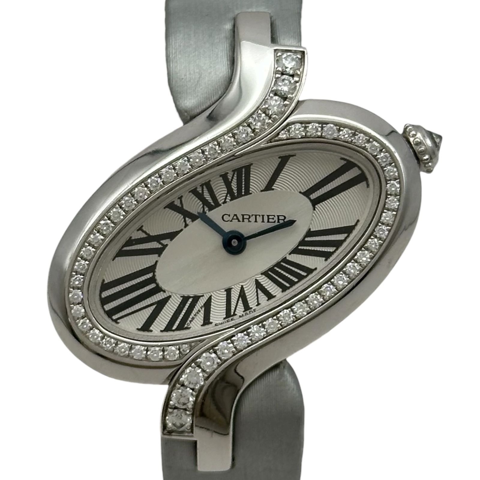 カルティエ Cartier デリス ドゥ カルティエ WG800014 シルバー ホワイトゴールド クオーツ レディース 腕時計